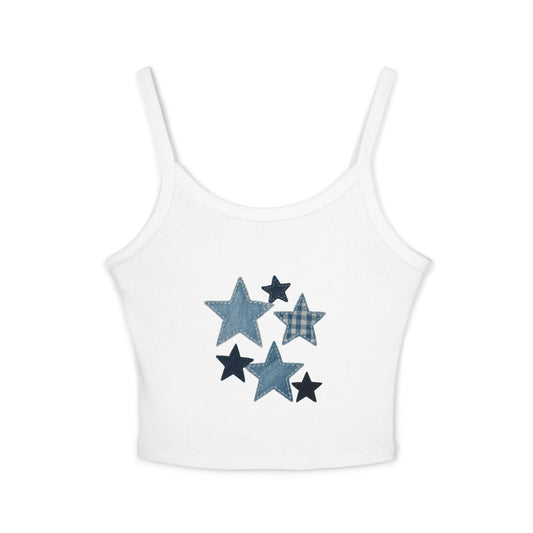 Star Pattern Women's Spaghetti Strap Tank Top | Casual Summer Wear