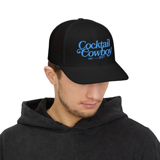 Mountain Blue Cowboy Trucker Hat