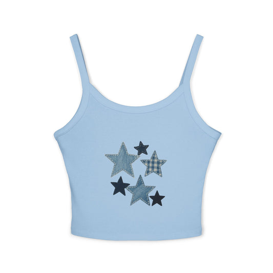 Star Pattern Women's Spaghetti Strap Tank Top | Casual Summer Wear