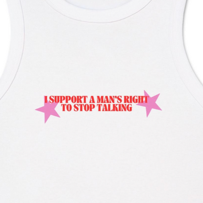 'Mans Right to Stop Talking' Tank